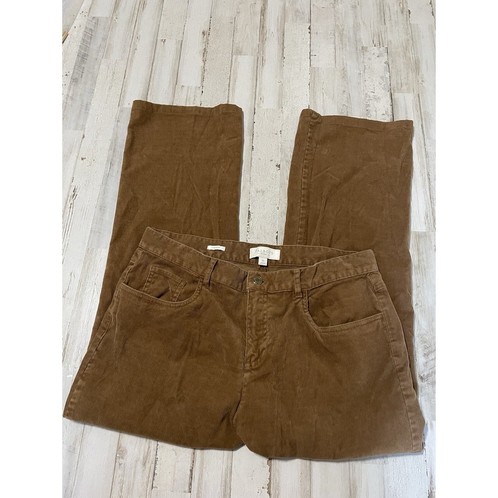 Talbots Caramel Corduroy Straight Leg Pant Size 12P‎